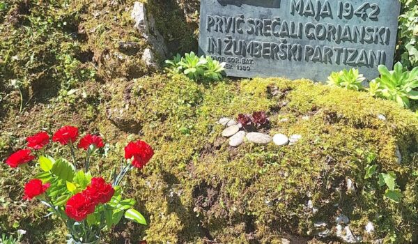 Spomin na prvo srečanja partizanov z območja Žumberka in Gorjancev.